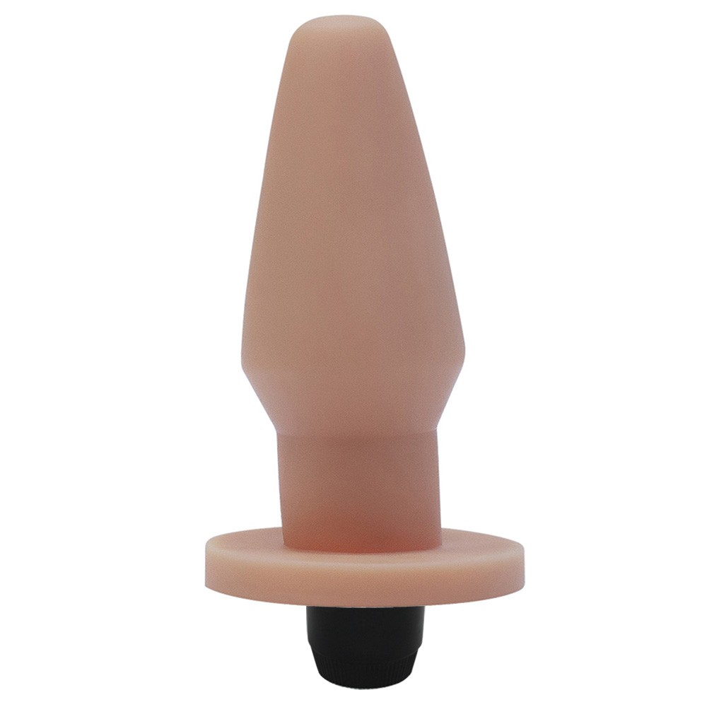 Plug Anal com Vibrador Hard 14 x 5,8cm Bege | Foto 01 Plug Anal com Vibrador Hard 14 x 5,8cm Bege | Foto 01