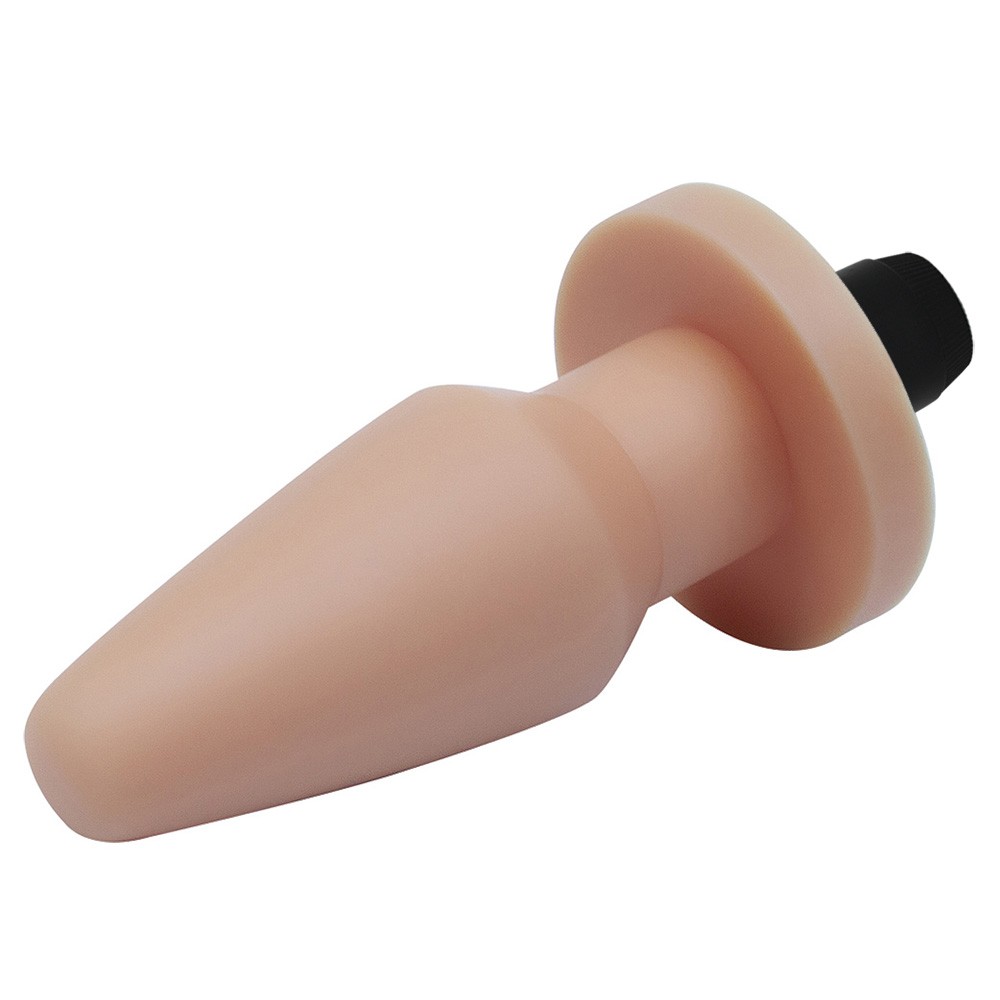 Plug Anal com Vibrador Hard 14 x 5,8cm Bege | Foto 02 Plug Anal com Vibrador Hard 14 x 5,8cm Bege | Foto 02