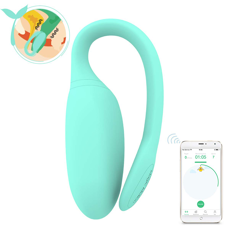 Vibrador para Casal Recarreg�vel via USB com Controle por APP Kegel Rejuve Cyan | Foto 02