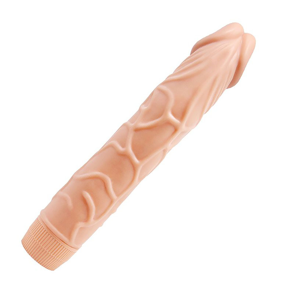 Pènis Realístico com Vibrador Multivelocidade em Soft Skin 22,5 x 4,5cm Bege | Foto 03
