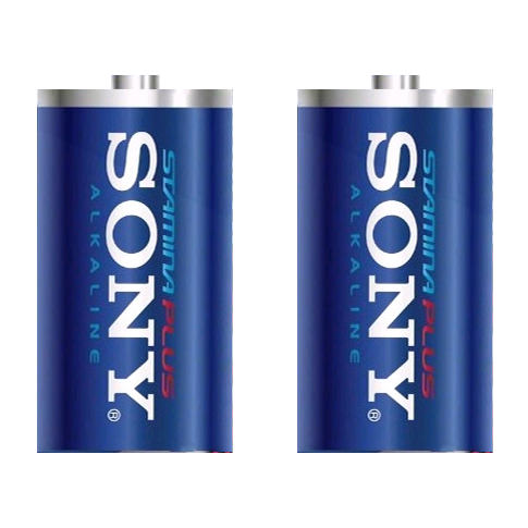 Pilha Alcalina D LR20 Sony XtraPower | Kit com 2 unidades fora da embalagem