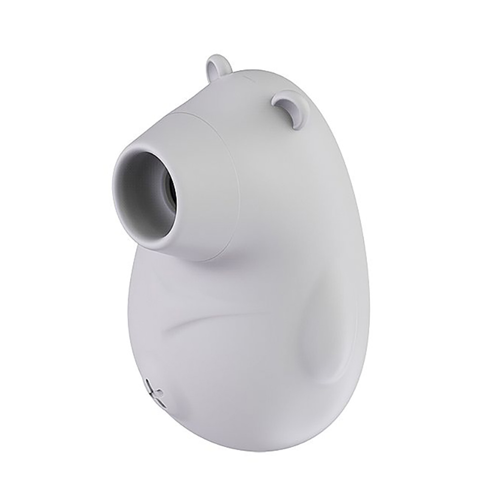Sugador de Clitóris em Silicone Recarregável com 7 Vibrações Bear Cinza | Foto 02