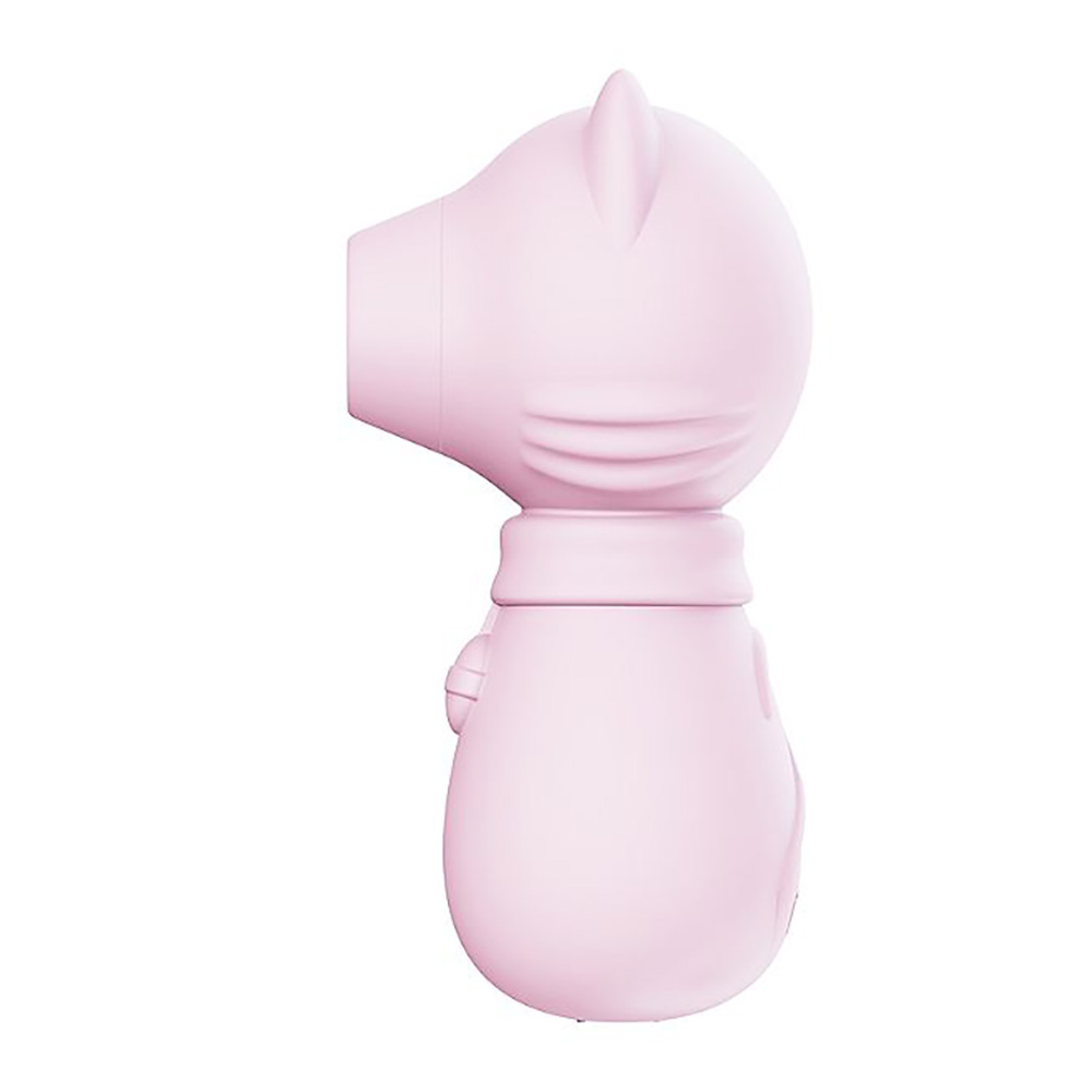 Sugador de Clitóris em Silicone Recarregável com 7 Vibrações Cat Rosa | Foto 02