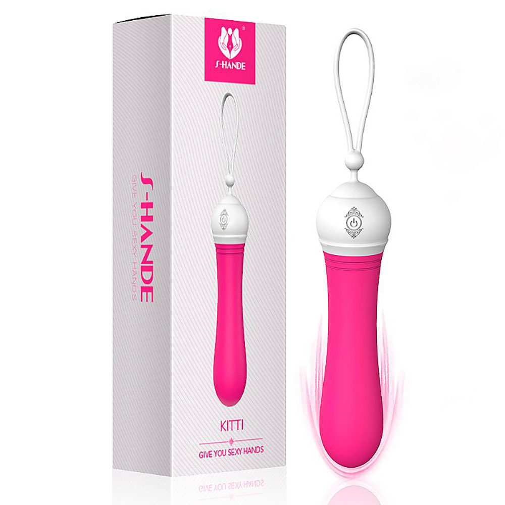 Vibrador Bullet Recarregável em Silicone com 9 Vibrações e Cordão de Segurança Kitti Pink | Foto 01