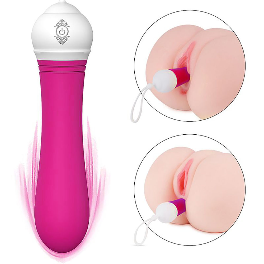 Vibrador Bullet Recarregável em Silicone com 9 Vibrações e Cordão de Segurança Kitti Pink | Foto 02