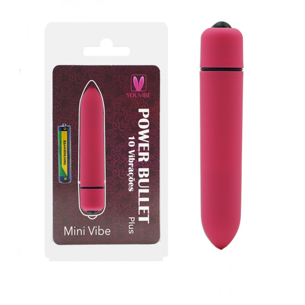 Vibrador Bullet Ogiva Mini Vibe com 10 Velocidades Rosa | Foto 01 Vibrador Bullet Ogiva Mini Vibe com 10 Velocidades Rosa | Foto 01