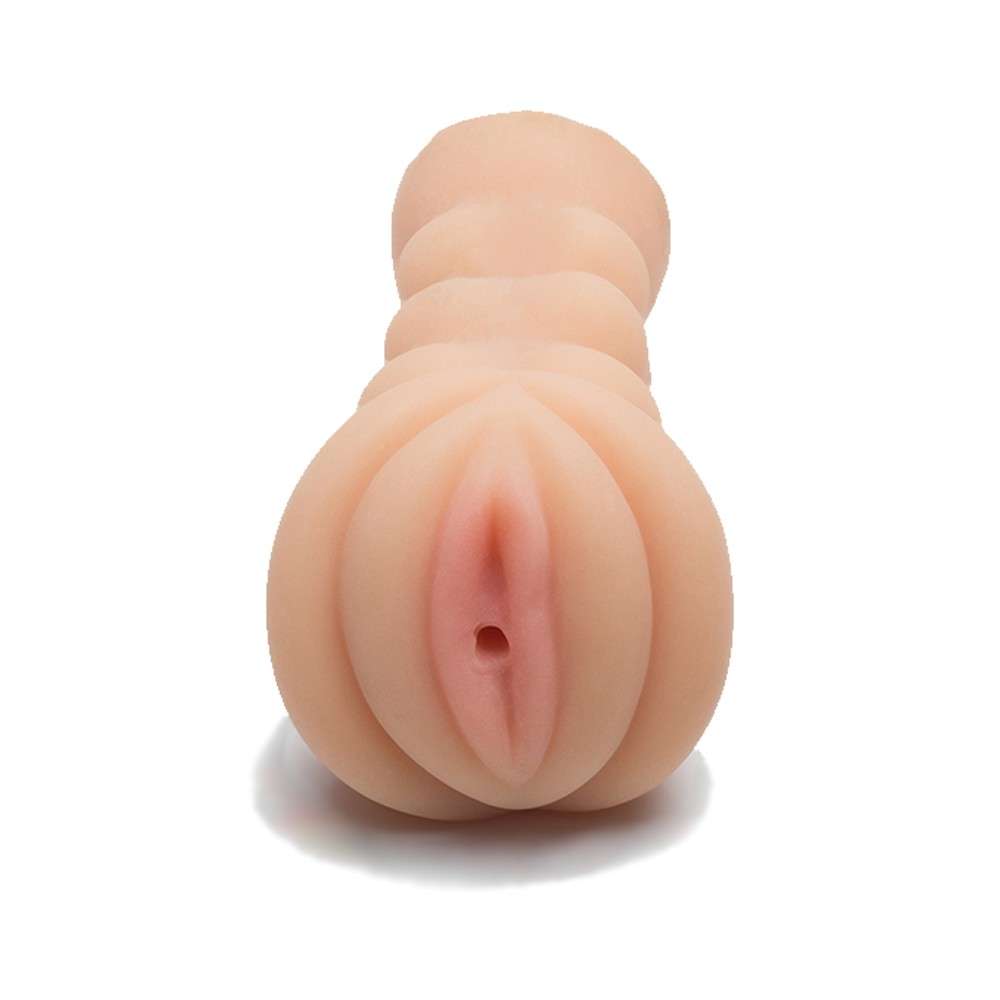 Masturbador Vagina em Cyberskin Gaby em vista frontal, detalhe da entrada