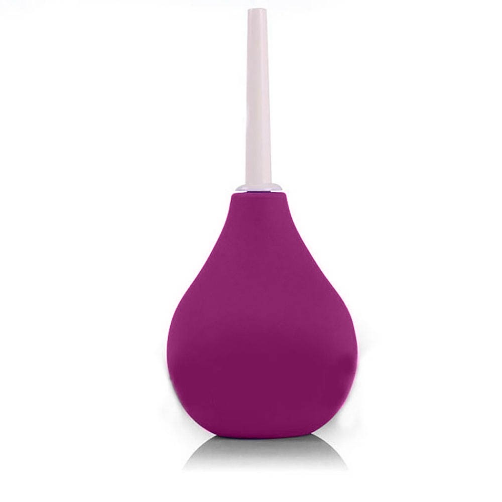 Ducha Higi�nica �ntima 160ml Roxa vista frontal com bico aplicador separado