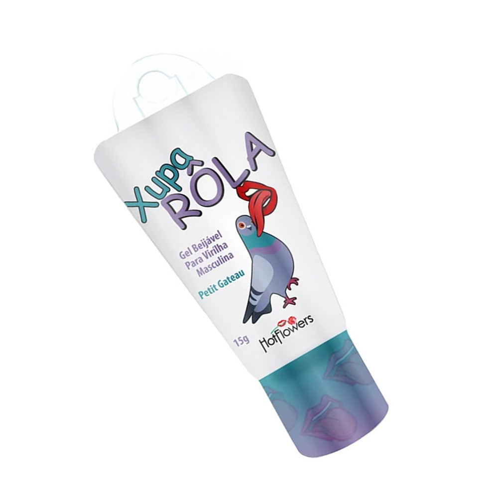 Gel para Sexo Oral Xupa R�la com Aroma e Sabor de Petit Gateau 15ml - Outro �ngulo da embalagem, enfatizando a identidade visual do produto e o sabor Petit Gateau.