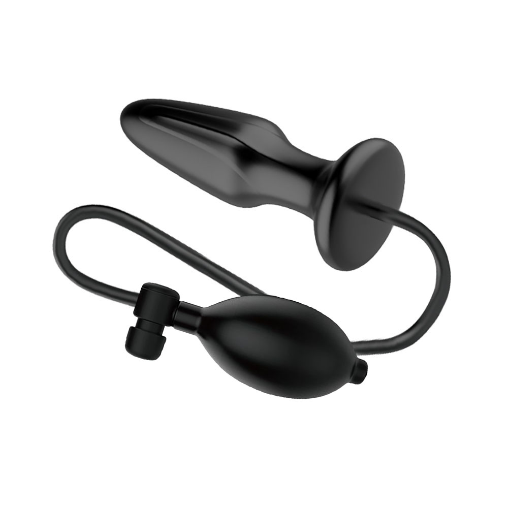 Plug Anal Inflável em Silicone Mr Play Preto | Foto 04