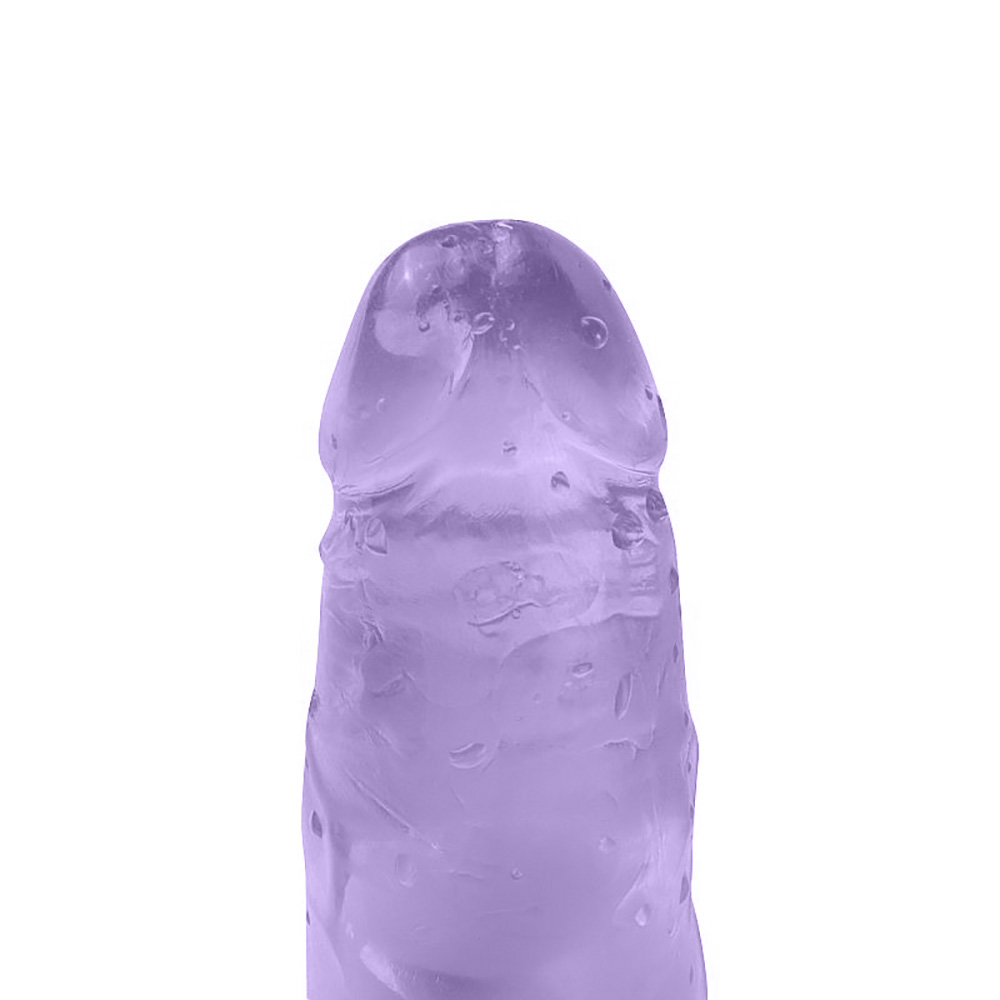 P�nis Real�stico em Jelly com Vibrador Multivelocidade Maig 19 x 4cm Lil�s | Foto 06