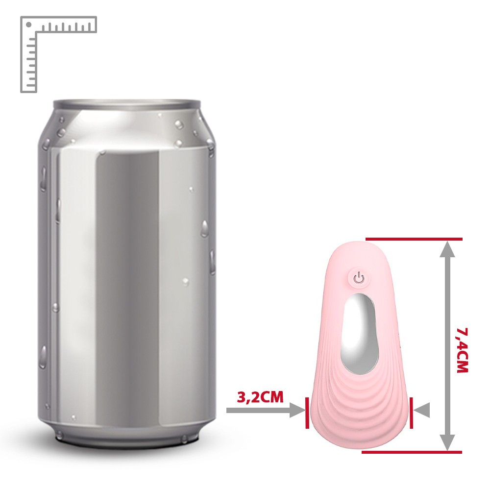 Detalhe do cabo de carregamento USB do Vibrador para Clit�ris Wing Rosa.