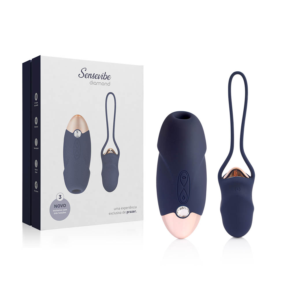 Vibrador Bullet e Estimulador de Clitóris Recarregável com 7 Vibrações Azul | Foto 01