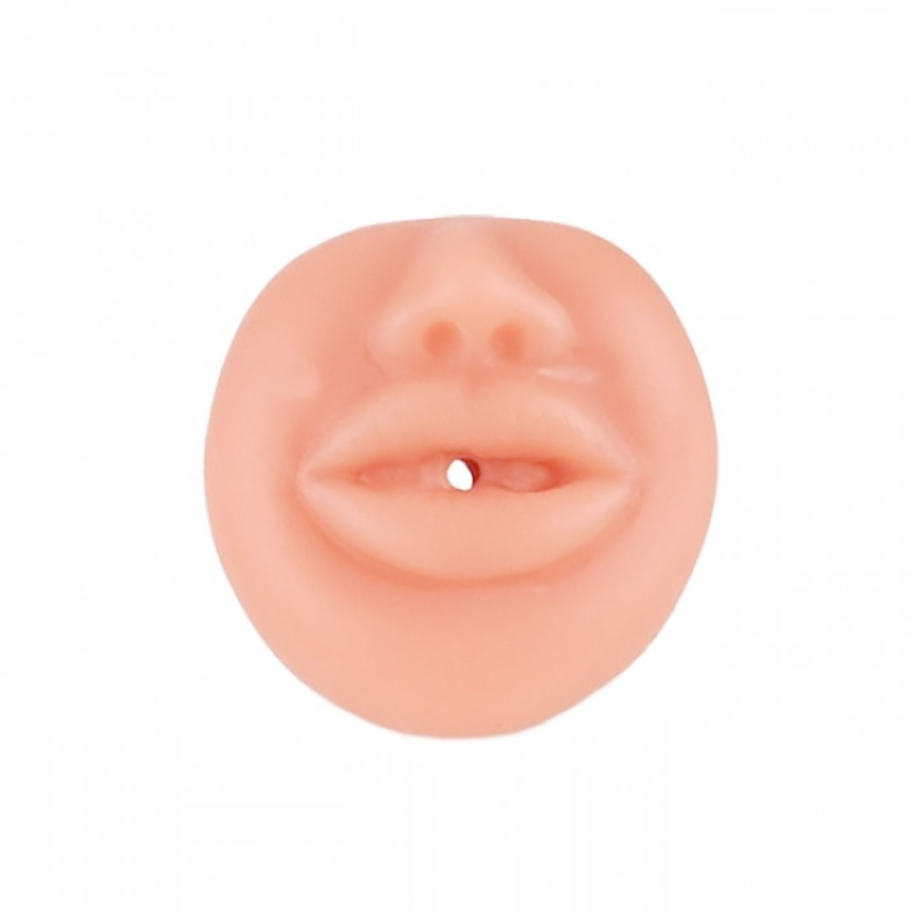 Masturbador Boca em Silicone Sex Dreams Bege, vista inferior mostrando a base do produto