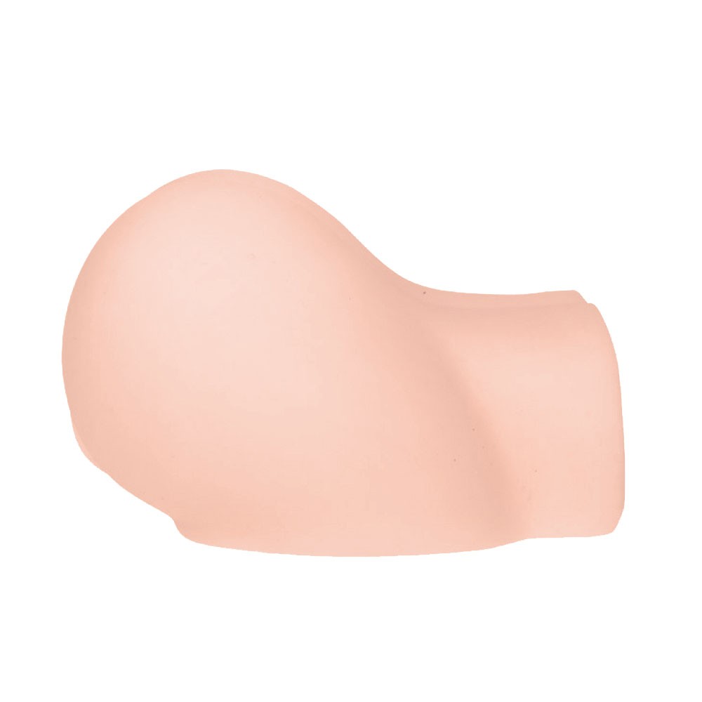 Masturbador masculino Cyberskin formato de vagina e �nus com vibrador e controle remoto - vista lateral