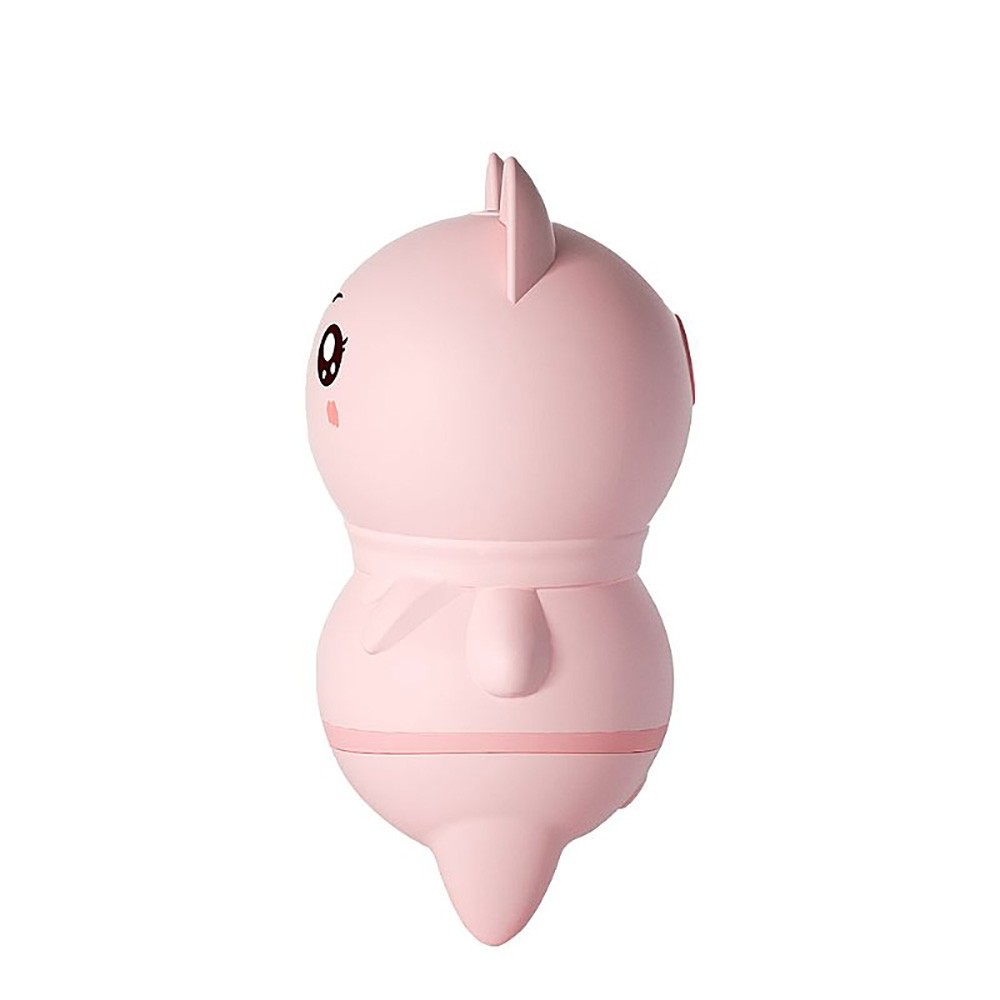 Vibrador para Clit�ris Recarreg�vel com L�ngua e 10 Vibra��es Disfar�ado de Gatinho Rosa - vista lateral detalhada do gatinho completo