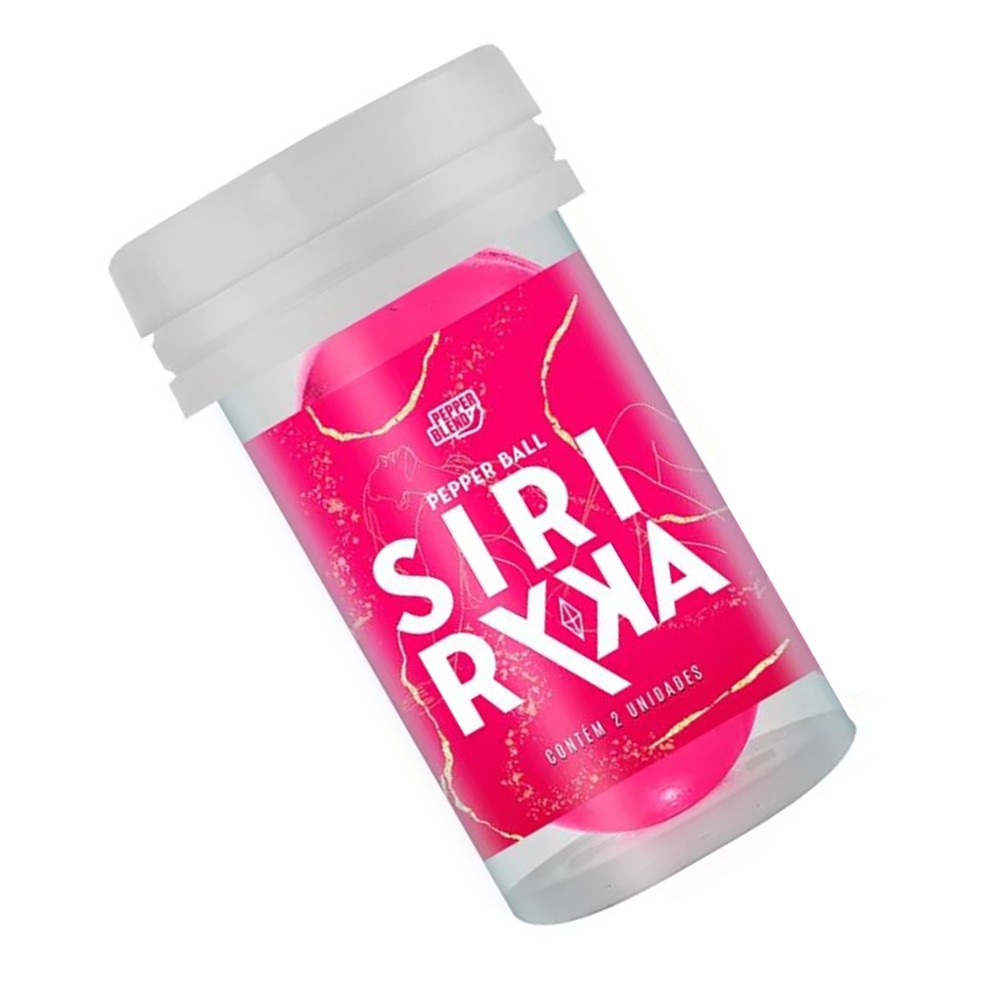 Embalagem do produto Bolinha Siri Ryca de frente, destacando o r�tulo.