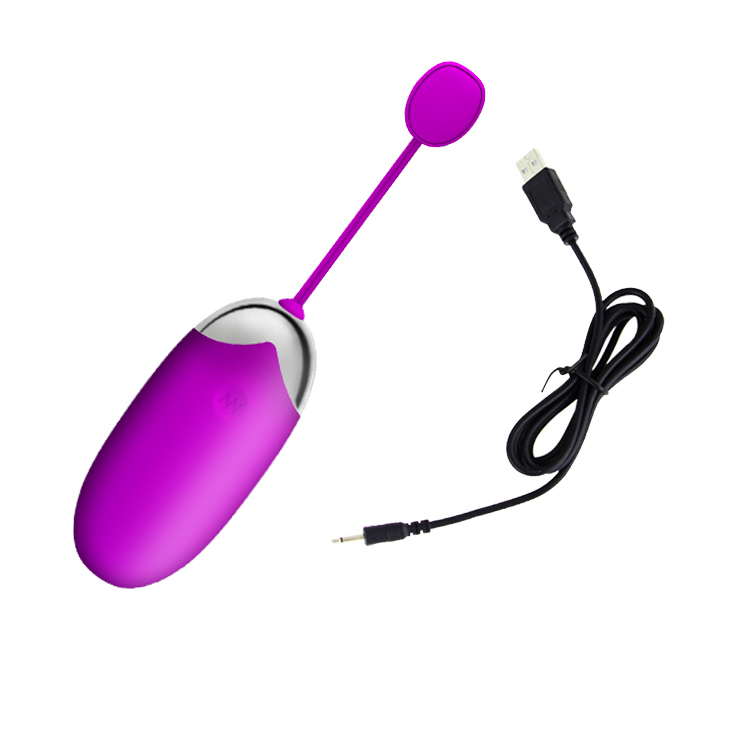 Vibrador Bullet em Silicone Abner Pink com cabo USB para carregamento