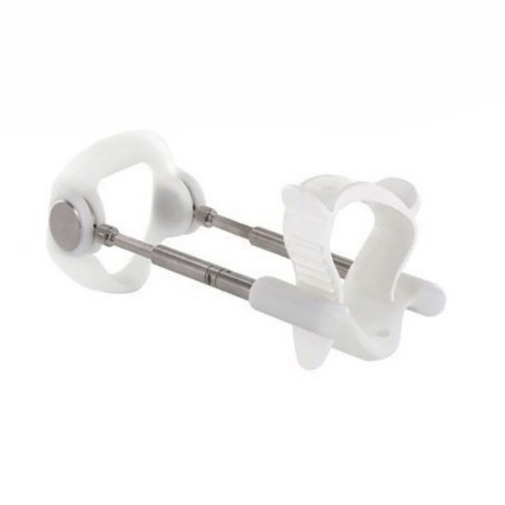 Extensor Peniano Pro Extender Branco - Sistema completo montado, vista lateral