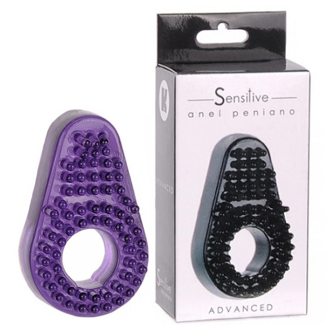 Anel Peniano Sensitive Advanced Lil�s | Produto e embalagem exibidos lado a lado