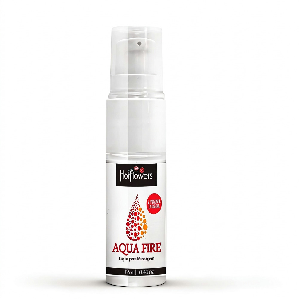 Frasco do Gel Lubrificante Aqua Loob em destaque, evidenciando seu design clean e a promessa de aquecimento