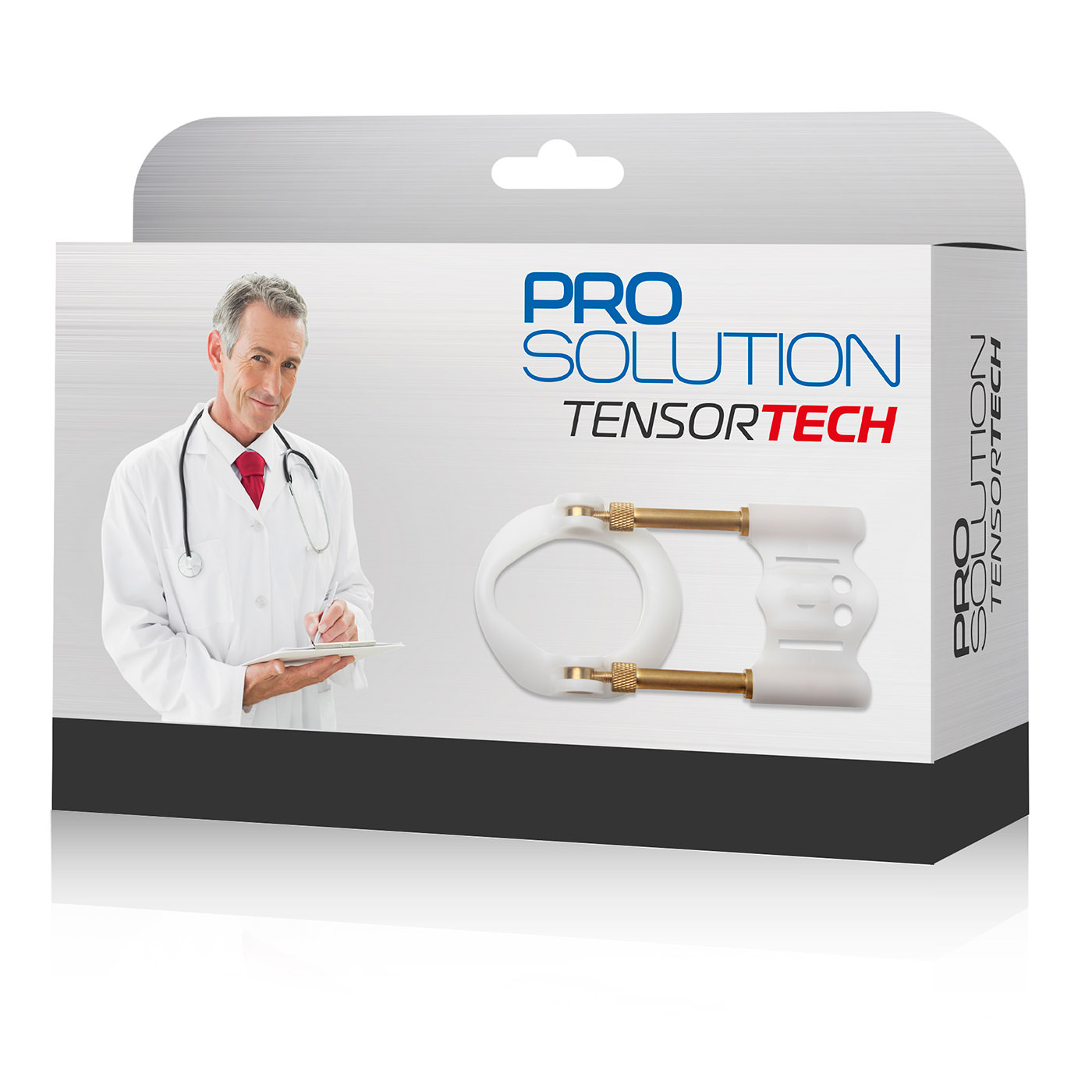 Desenvolvedor Peniano Pro Solution Tensor Tech, Branco - Kit completo com embalagem, extensor e bolsa de transporte preta