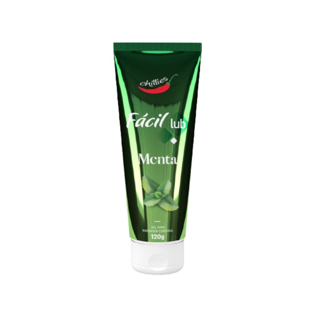 Gel Lubrificante Beij�vel Sabor Menta F�cil Lub 120g - embalagem na vertical frontal