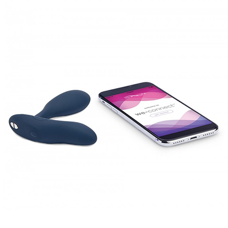 Estimulador de Pr�stata Vector by We-Vibe Chumbo e smartphone com aplicativo We-Vibe