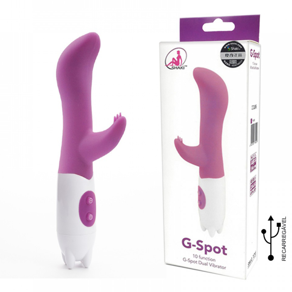 produto | Vibrador Duplo com cerdas Pink