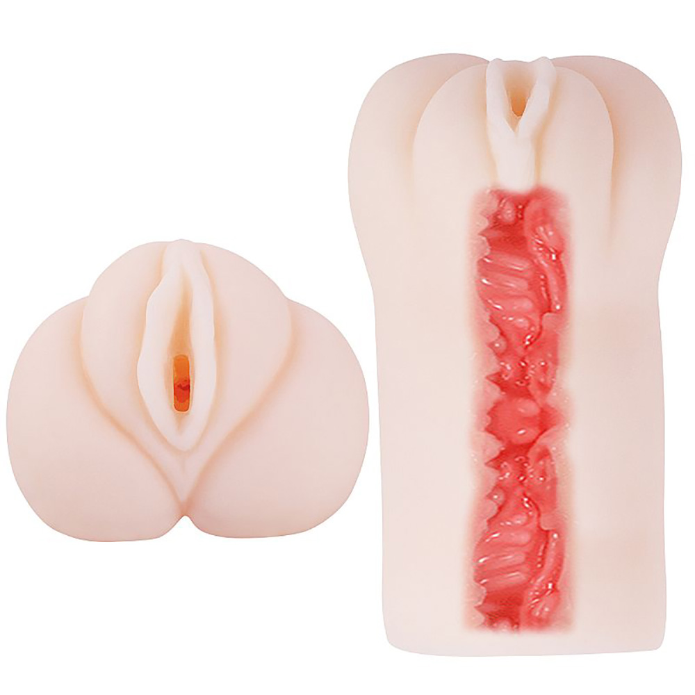 Masturbador Vagina Tight Pussy Cyberskin em corte com detalhes da textura interna