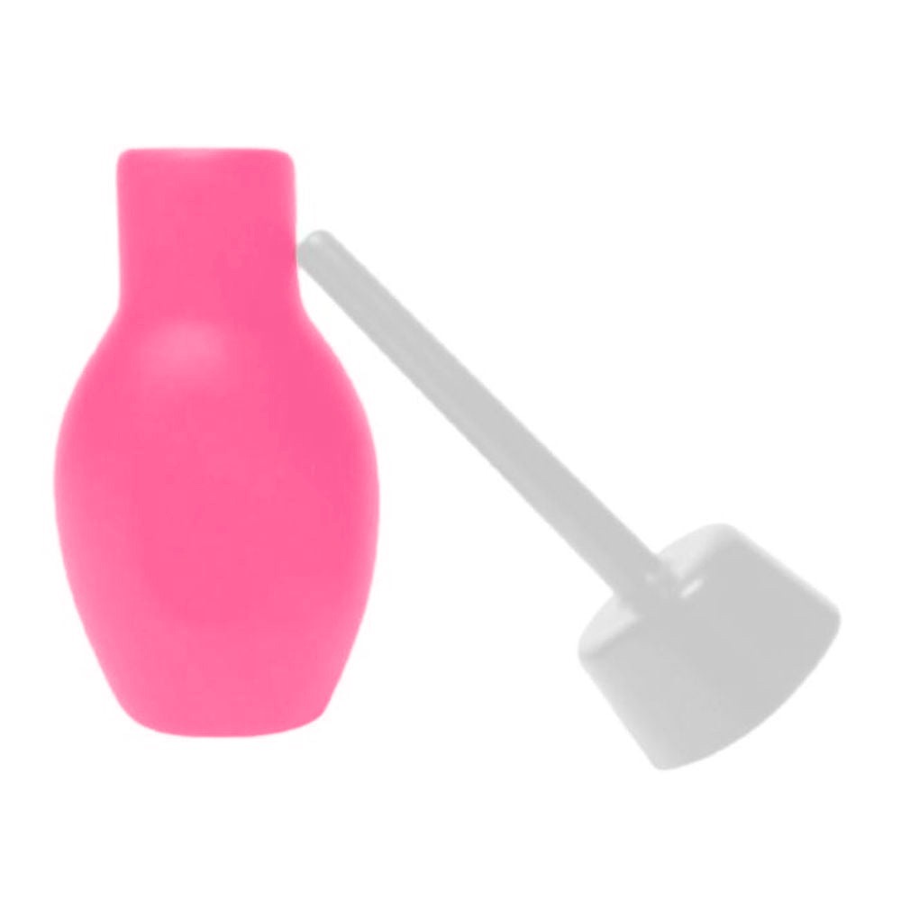 Ducha Higi�nica �ntima 100ml Pink em uma bancada de banheiro, transmitindo sensa��o de limpeza e organiza��o