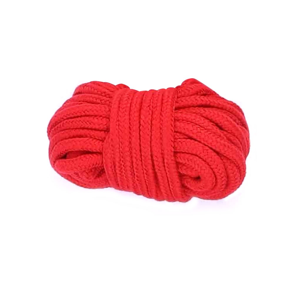 Kit Bondage Completo com 8 Itens Vermelho: Vis�o da coleira e trela, prontas para o jogo.