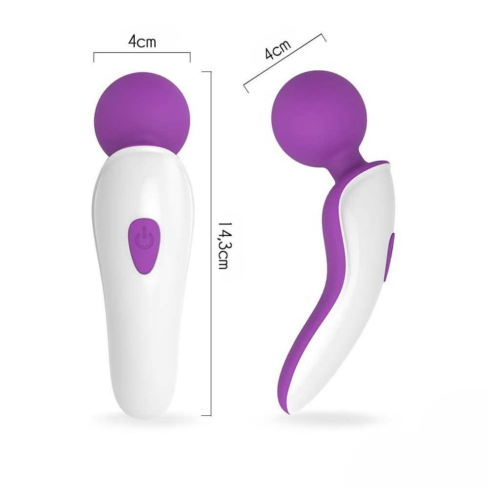 Detalhe do bot�o de controle do Massageador Er�tico EVE Roxo, com indica��o de liga/desliga e troca de modos