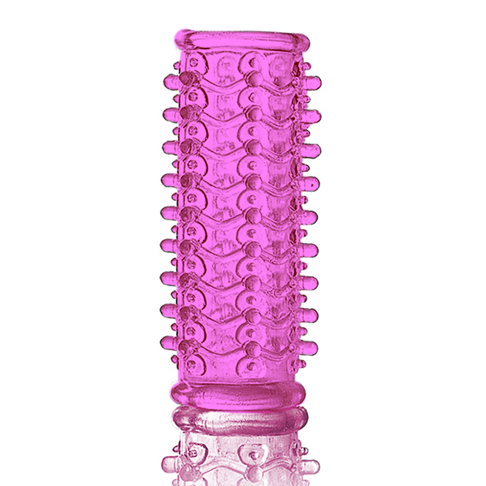 Capa Peniana sem Cabe�a com Cerdas 10 x 3cm Rosa | Foto 02