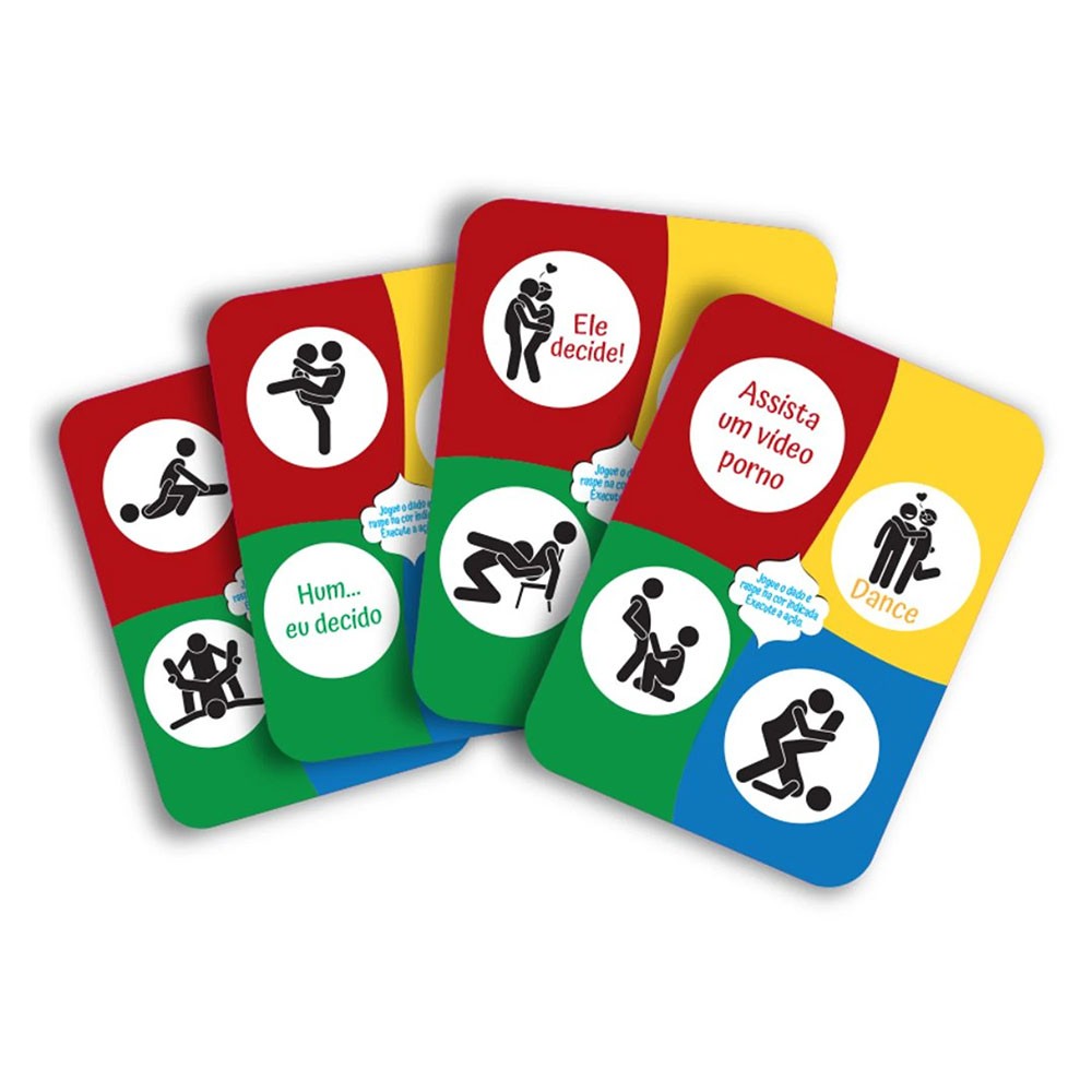 Cartas de raspadinha do Jogo de Sexo Kamasutra para Casal Gay com �cones de posi��es sensuais, vistas de cima