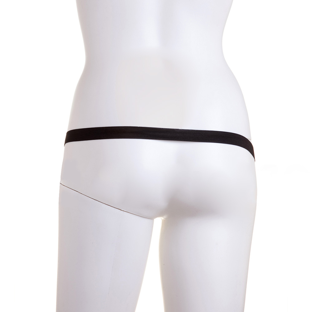 Capa Peniana com Cinta em PVC Flex�vel 16 x 4 cm, vista da extremidade para inser��o