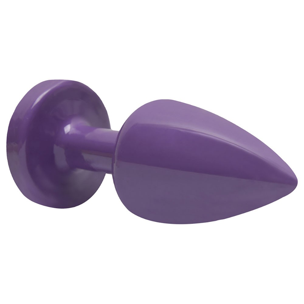 imagem ambientada do plug anal joia em a�o inox com cristal destacando eleg�ncia e impacto visual