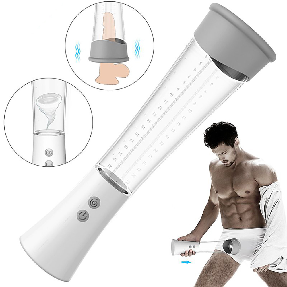Simulador de Sexo Oral Max com 9 Vibra��es - Imagem ilustrativa de uso masculino e detalhes da tecnologia de suc��o e vibra��o