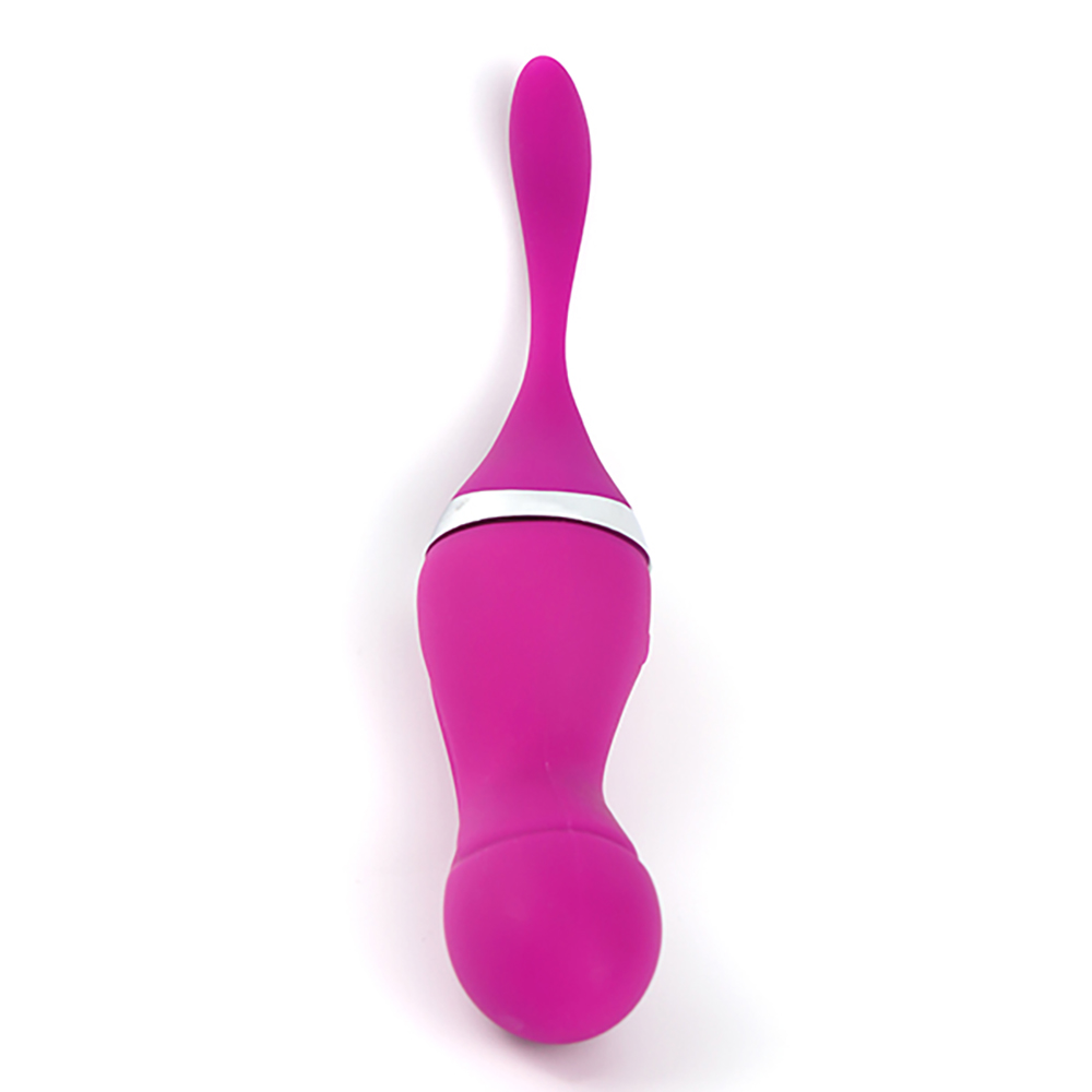 Bola de Pompoarismo Kegel Ball Yequ Pink, vista frontal destacando o cord�o de remo��o