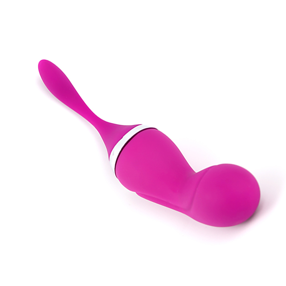 Bola de Pompoarismo Kegel Ball Yequ Pink com 20 Vibra��es, imagem com detalhes de anel met�lico