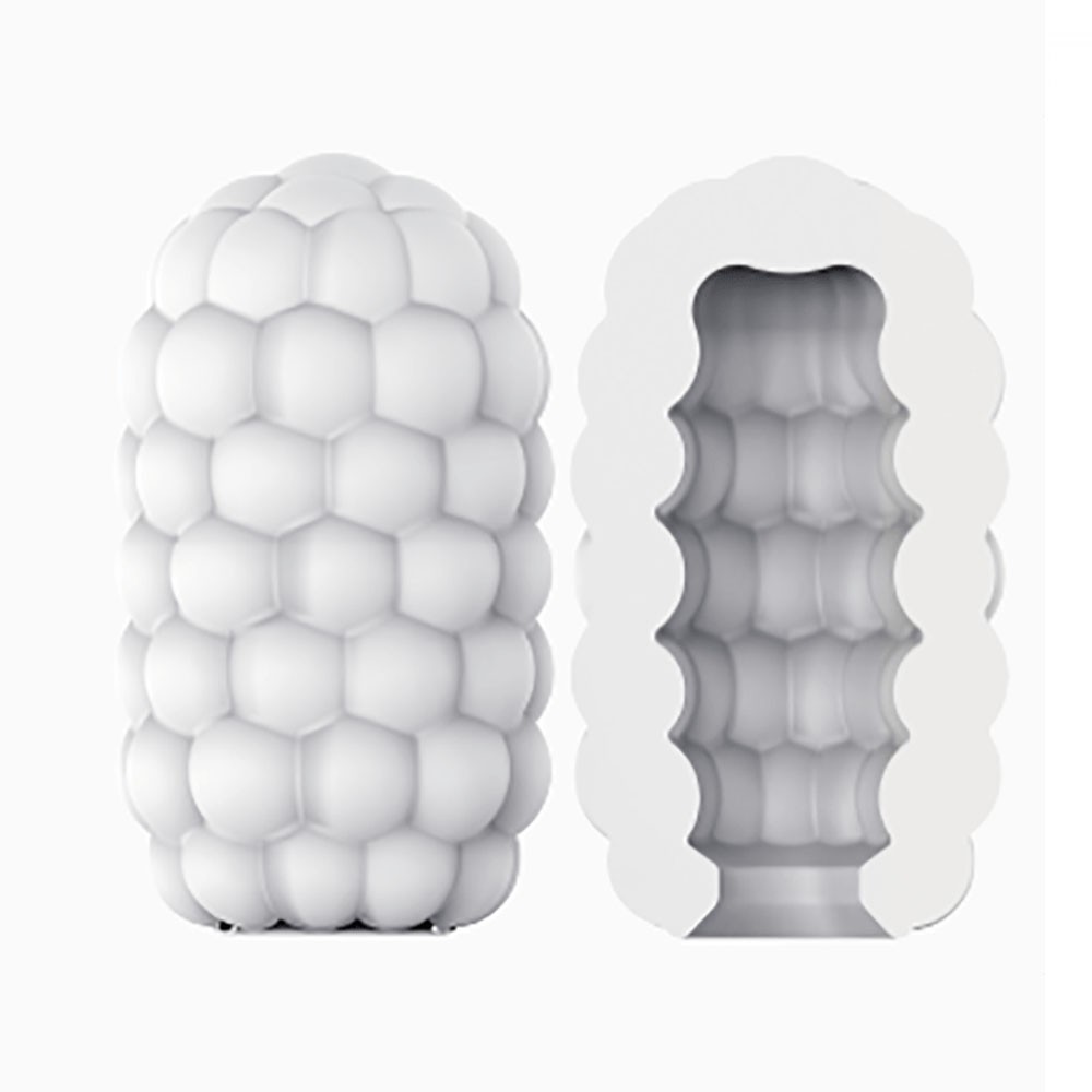 Masturbador Masculino em Silicone Hedy X Reaction, vista interna da textura em gomos