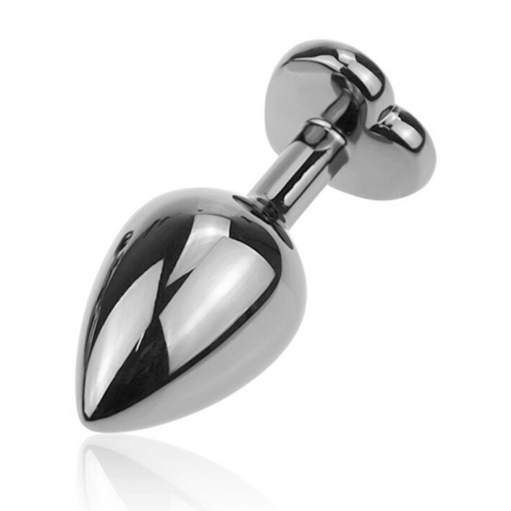 Plug Anal Joia em ABS Prata P em uso, com foco na discrei��o e na est�tica da joia