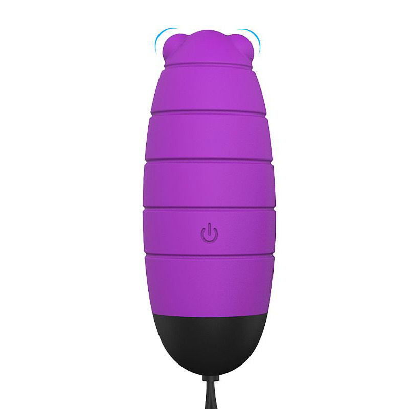 Vibrador para Clit�ris Recarreg�vel 9 Vibra��es Roxo - Vis�o Lateral