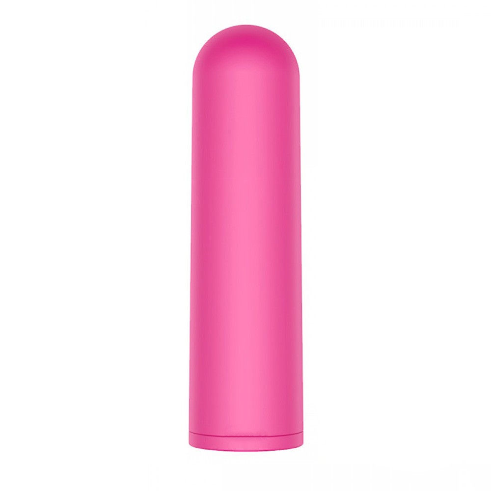 Vibrador Bullet em Silicone Recarreg�vel com 10 Vibra��es Pink na parte superior visto de baixo