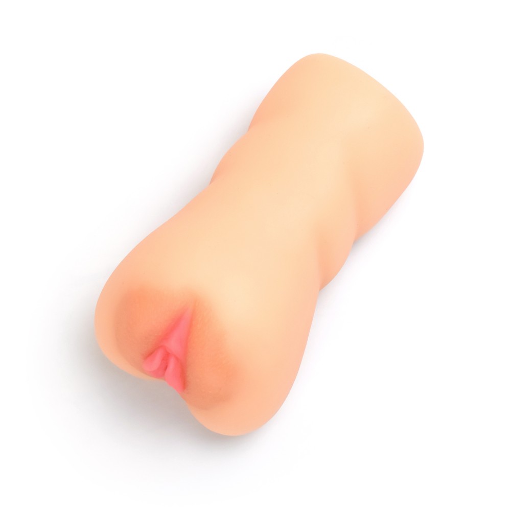 Masturbador Vagina Cyberskin Bege, vista da parte interna do orif�cio