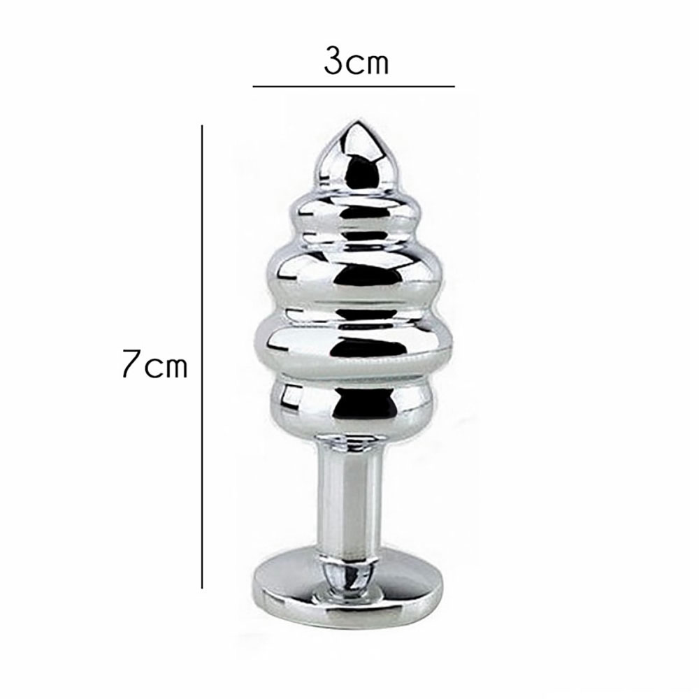 Plug Anal Joia em A�o Colm�ia Tamanho P Transparente | Foto 04