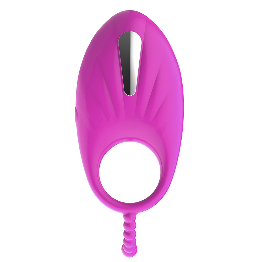Anel Peniano com Vibrador Harris Pink, vista superior focando nos dois mini plugs estimuladores