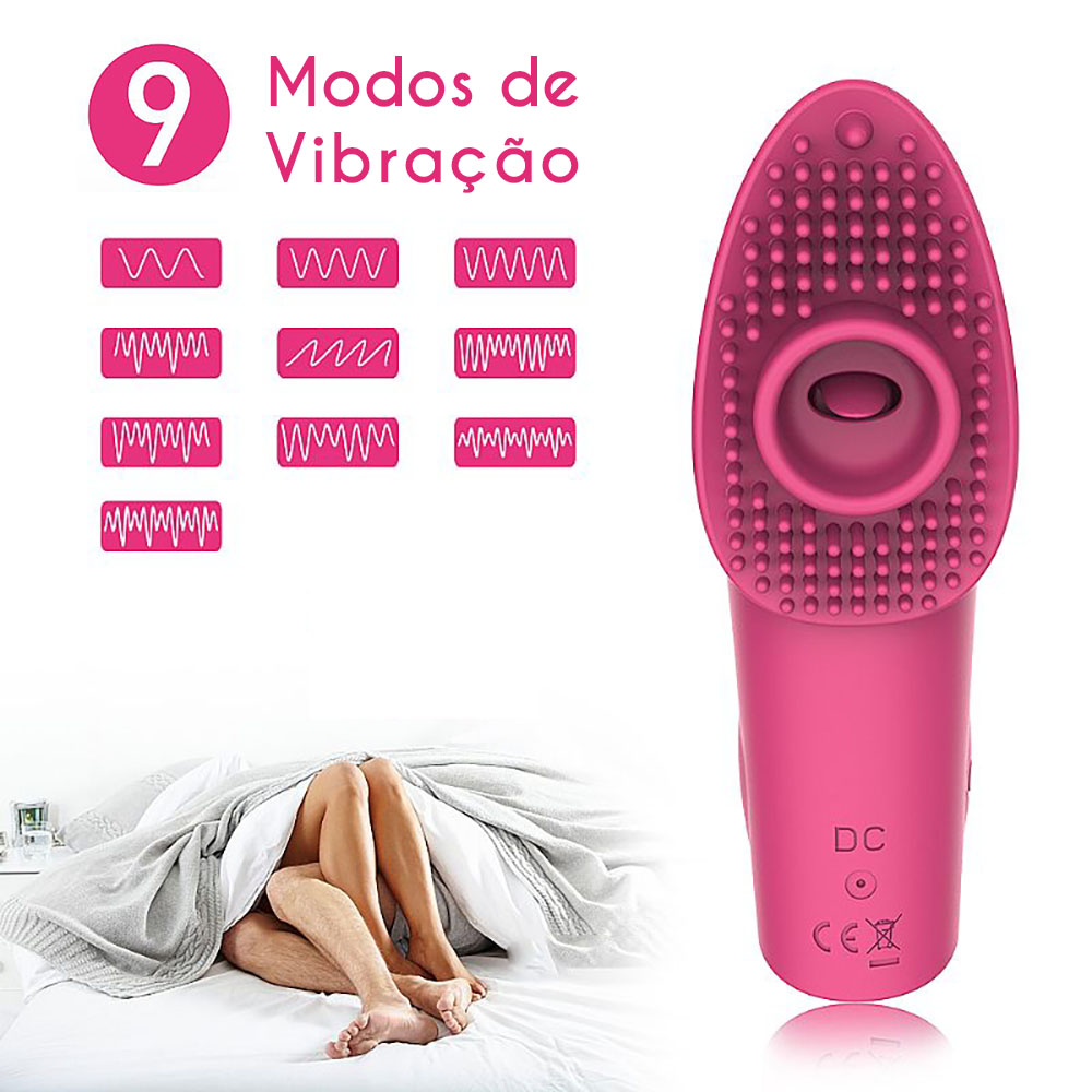 Dedeira Estimuladora de Clit�ris Recarreg�vel em Silicone com 10 Vibra��es Sunny Pink - Imagem ilustrativa dos 10 modos de vibra��o