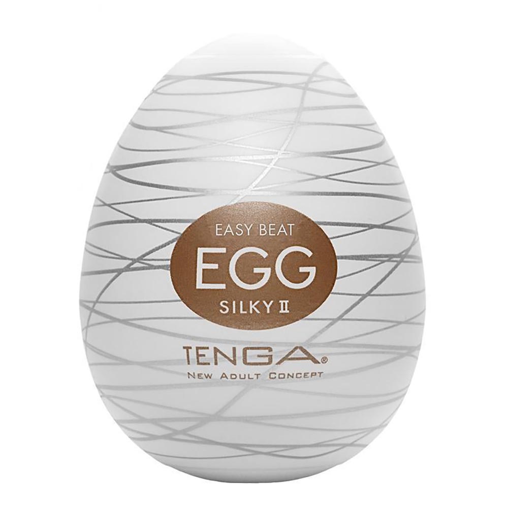 Masturbador Tenga EGG Silky II original com detalhes da textura