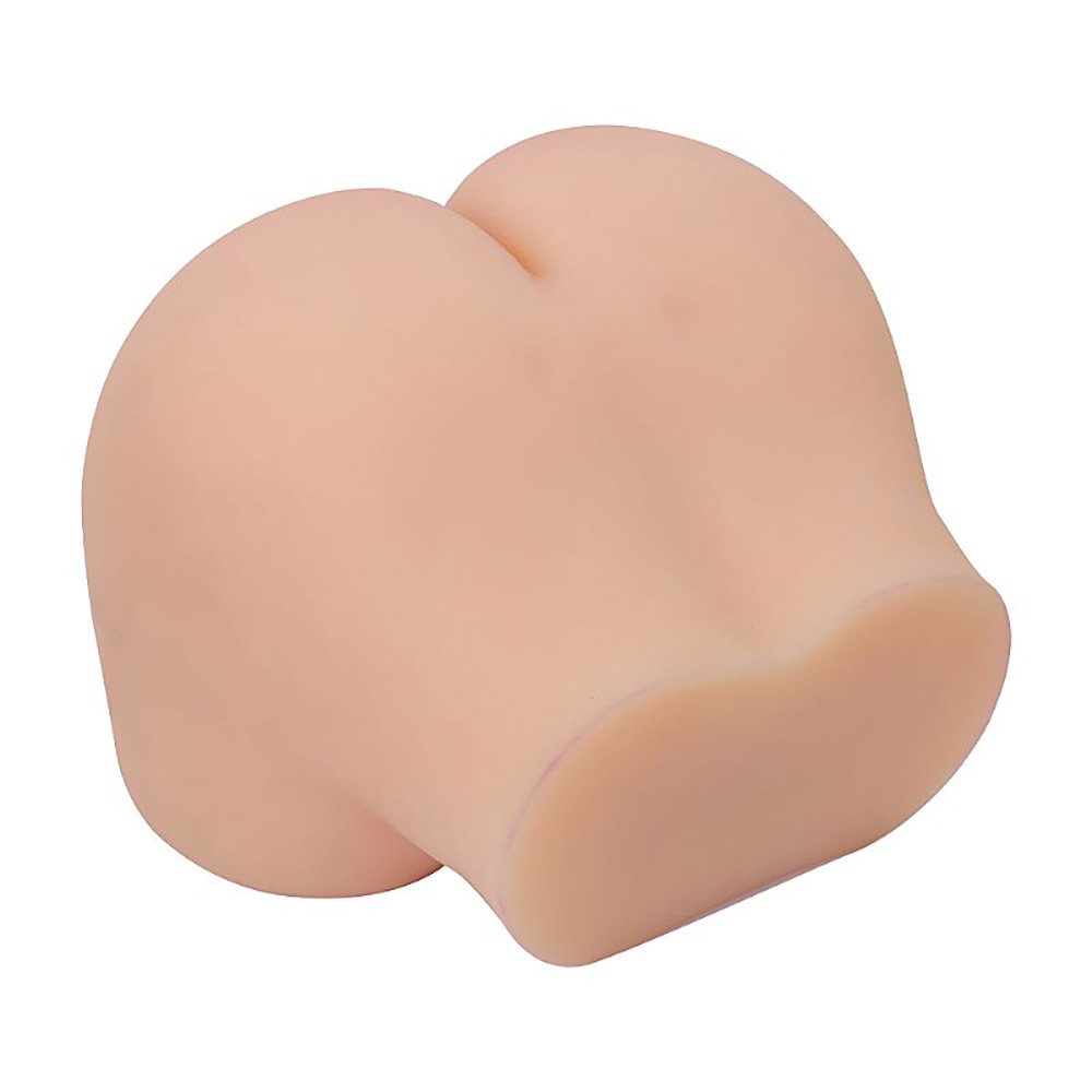 Masturbador Vagina e �nus em Cyberskin Super Real�stico III em Formato de Bumbum Bege - Vista da abertura vaginal